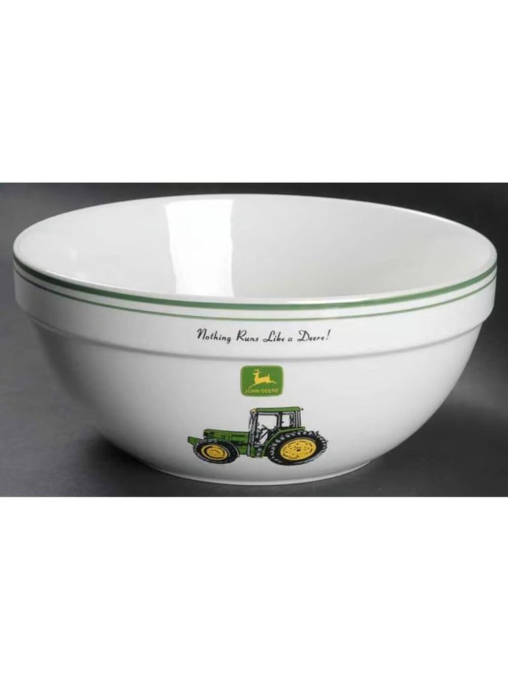 John Deere Gibson Ceramic Mixing Bowl With Tractor Design